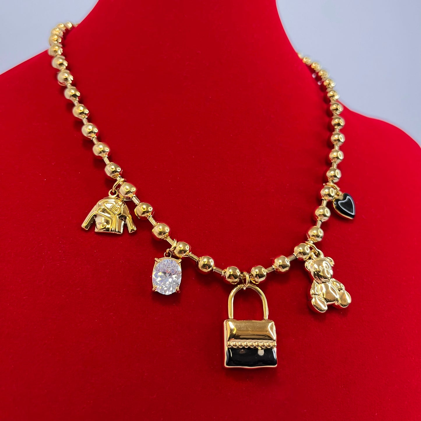 Collana Multicharm Teddy