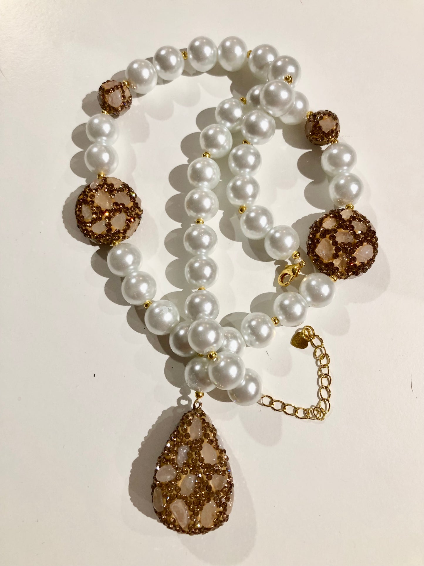 Collana Perle e Pendente