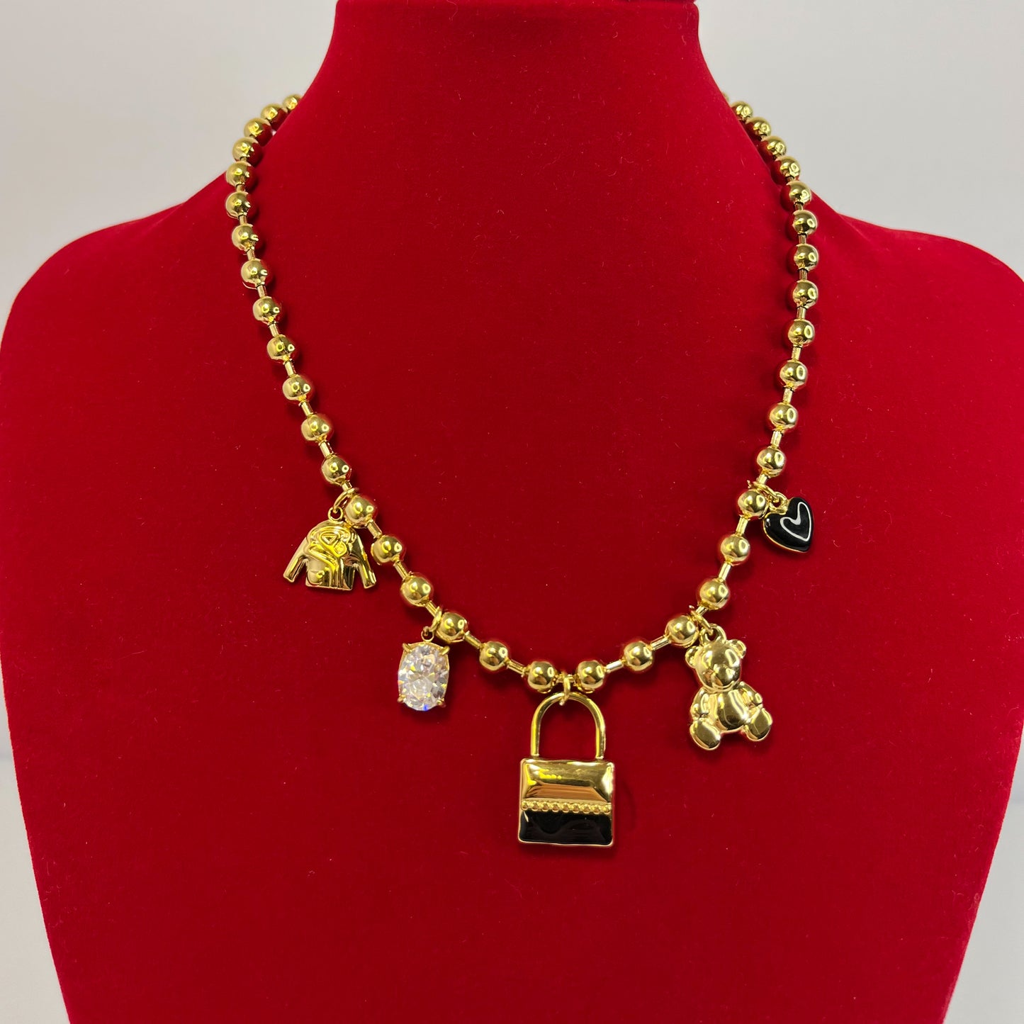 Collana Multicharm Teddy