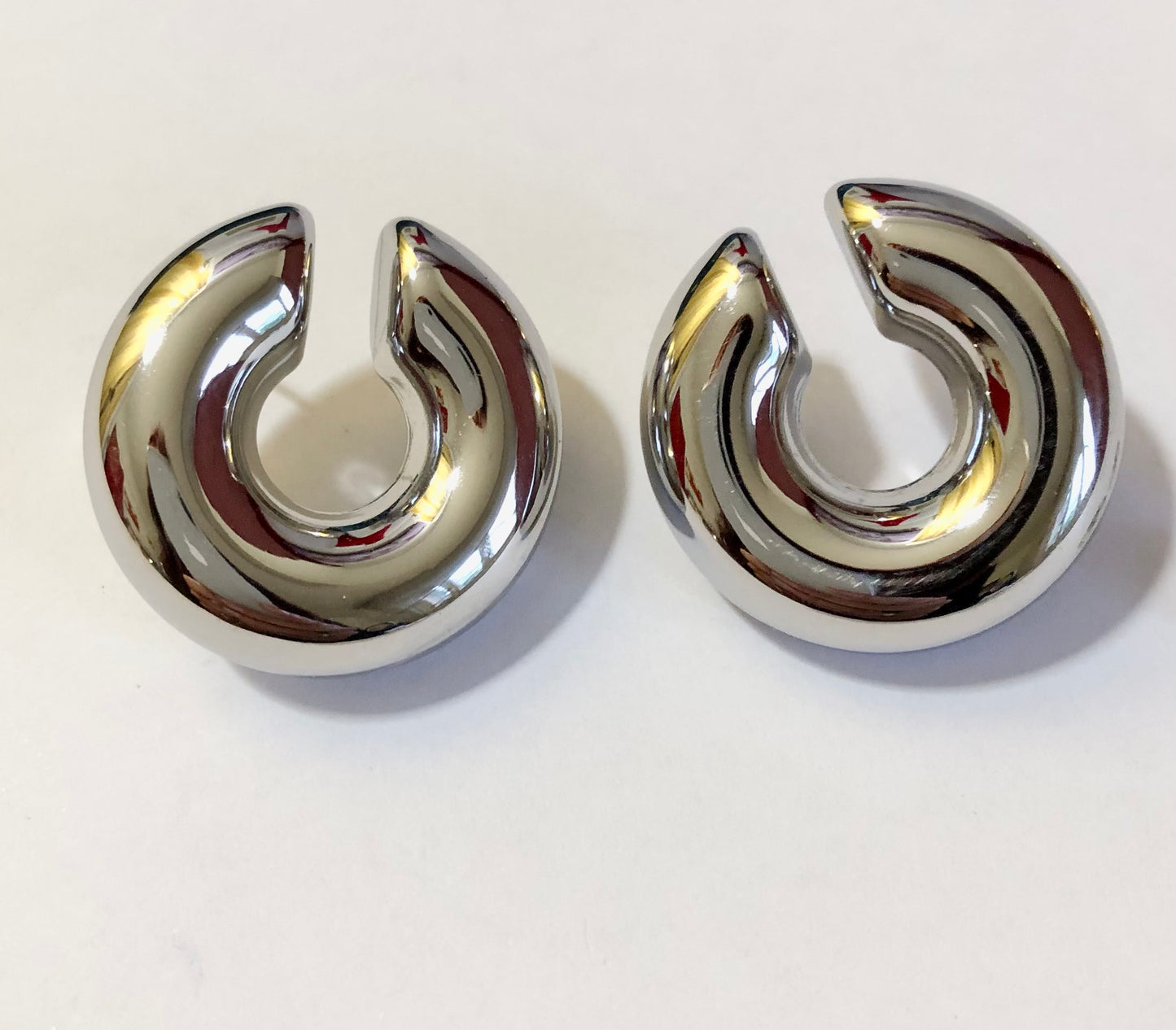 Orecchini Semi Luna Chunky
