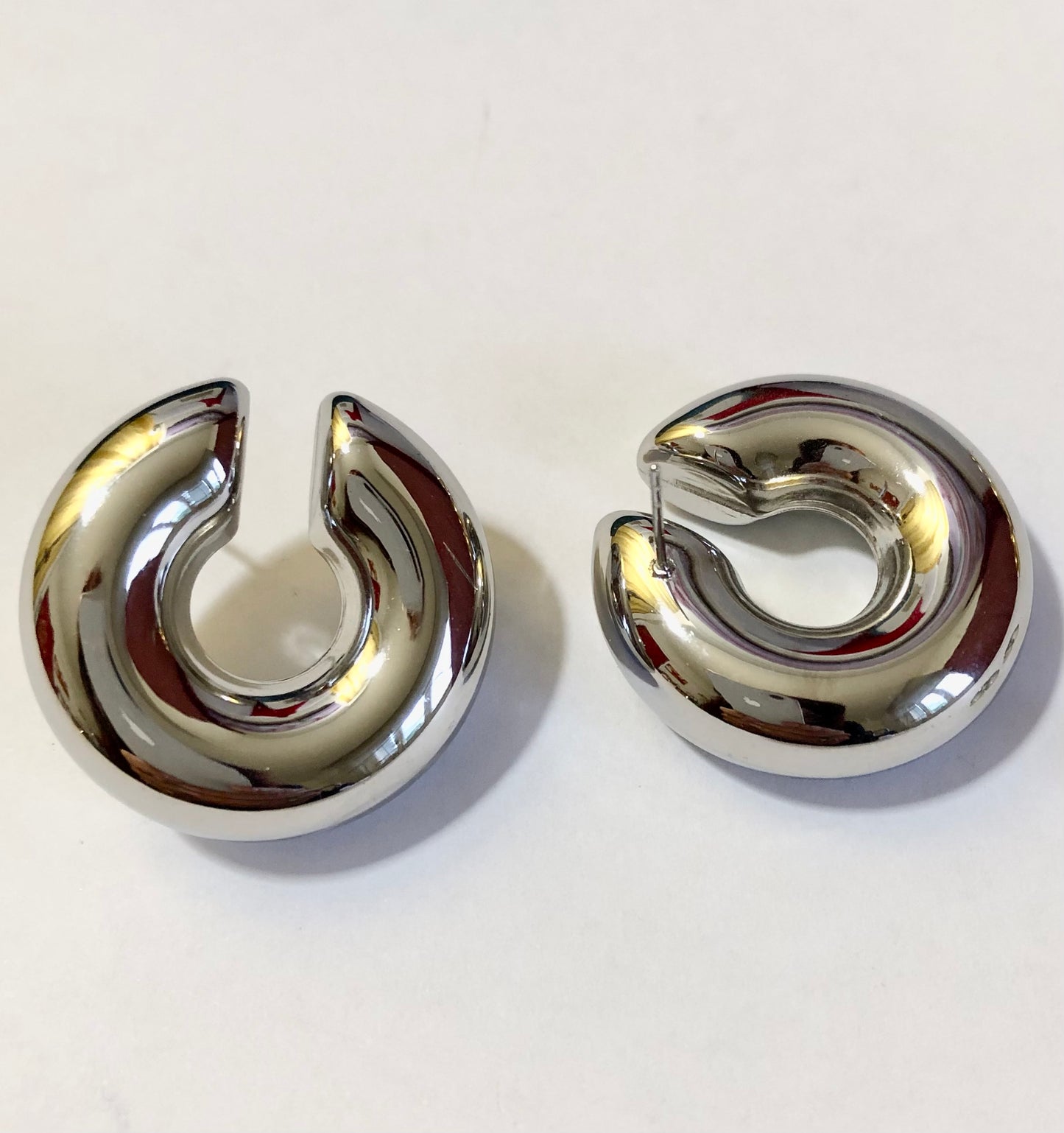 Orecchini Semi Luna Chunky