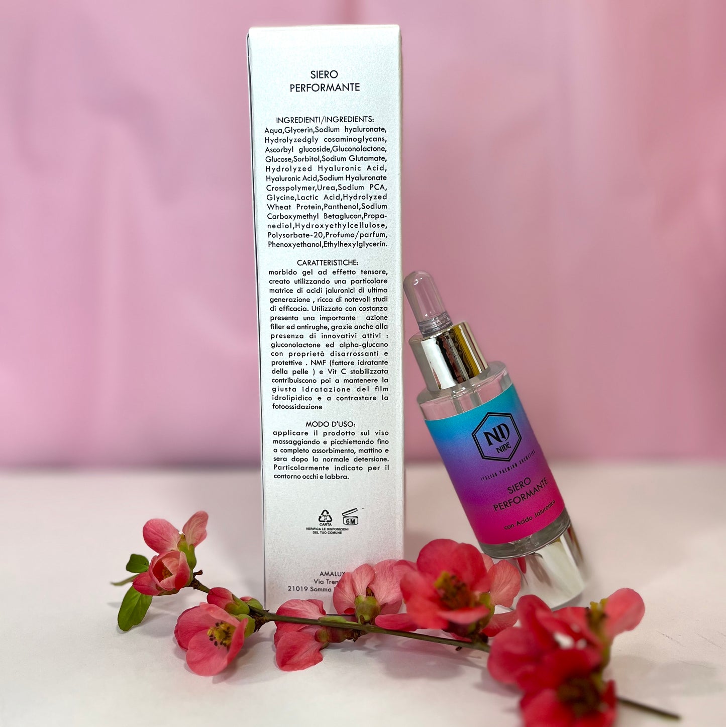 Nide Additivo Jaluron Filler Siero Performante Acido Jaluronico