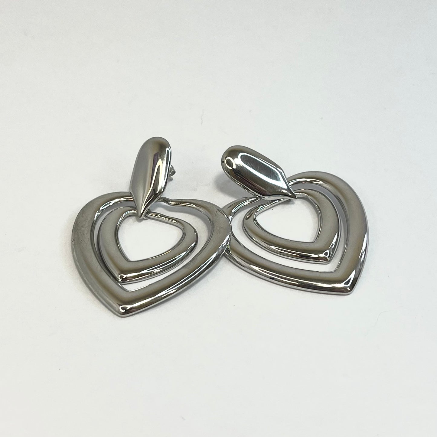 Orecchini Doppio Cuore