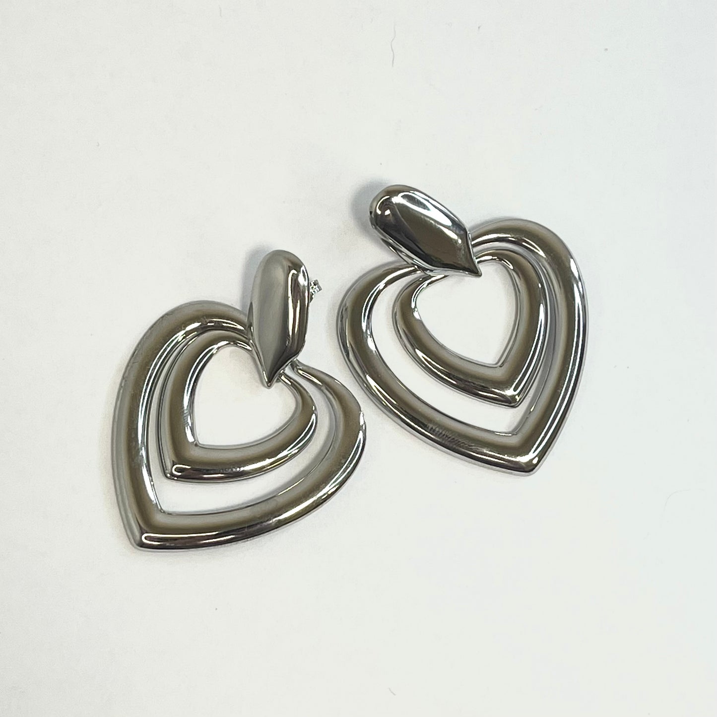 Orecchini Doppio Cuore