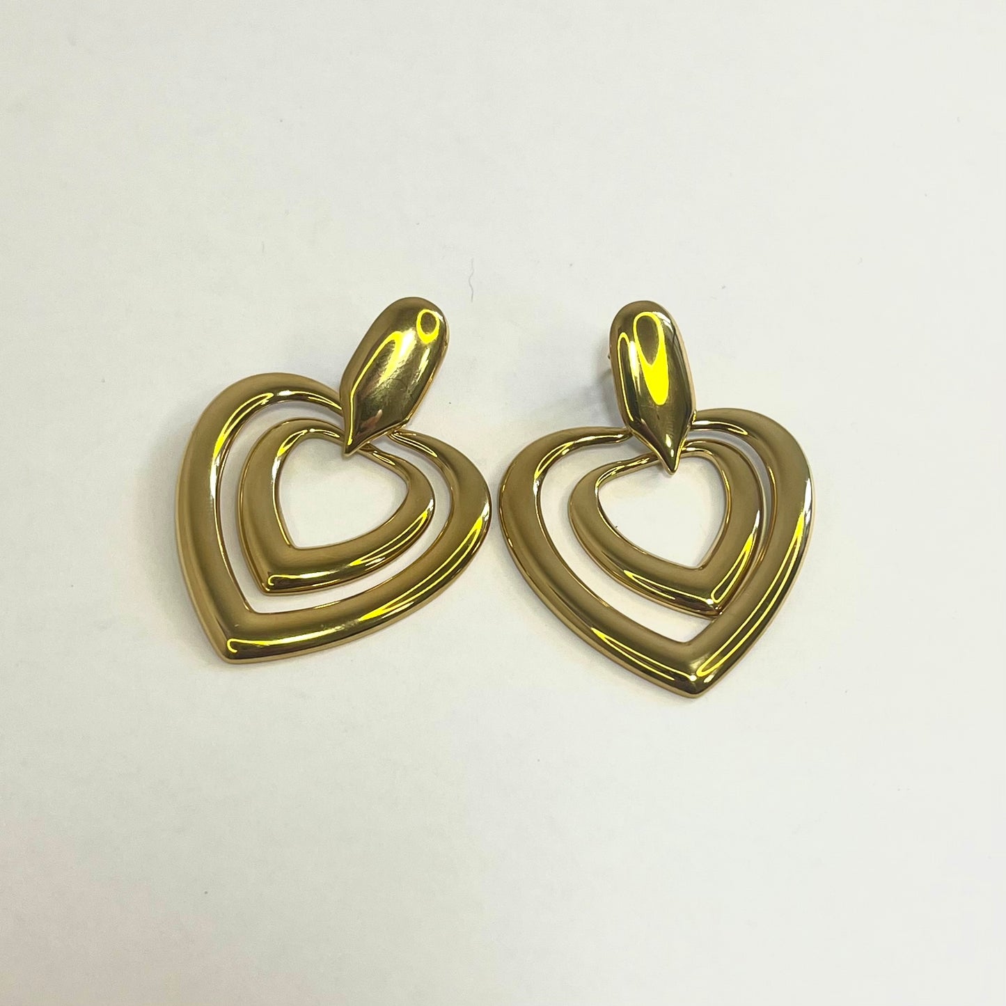 Orecchini Doppio Cuore