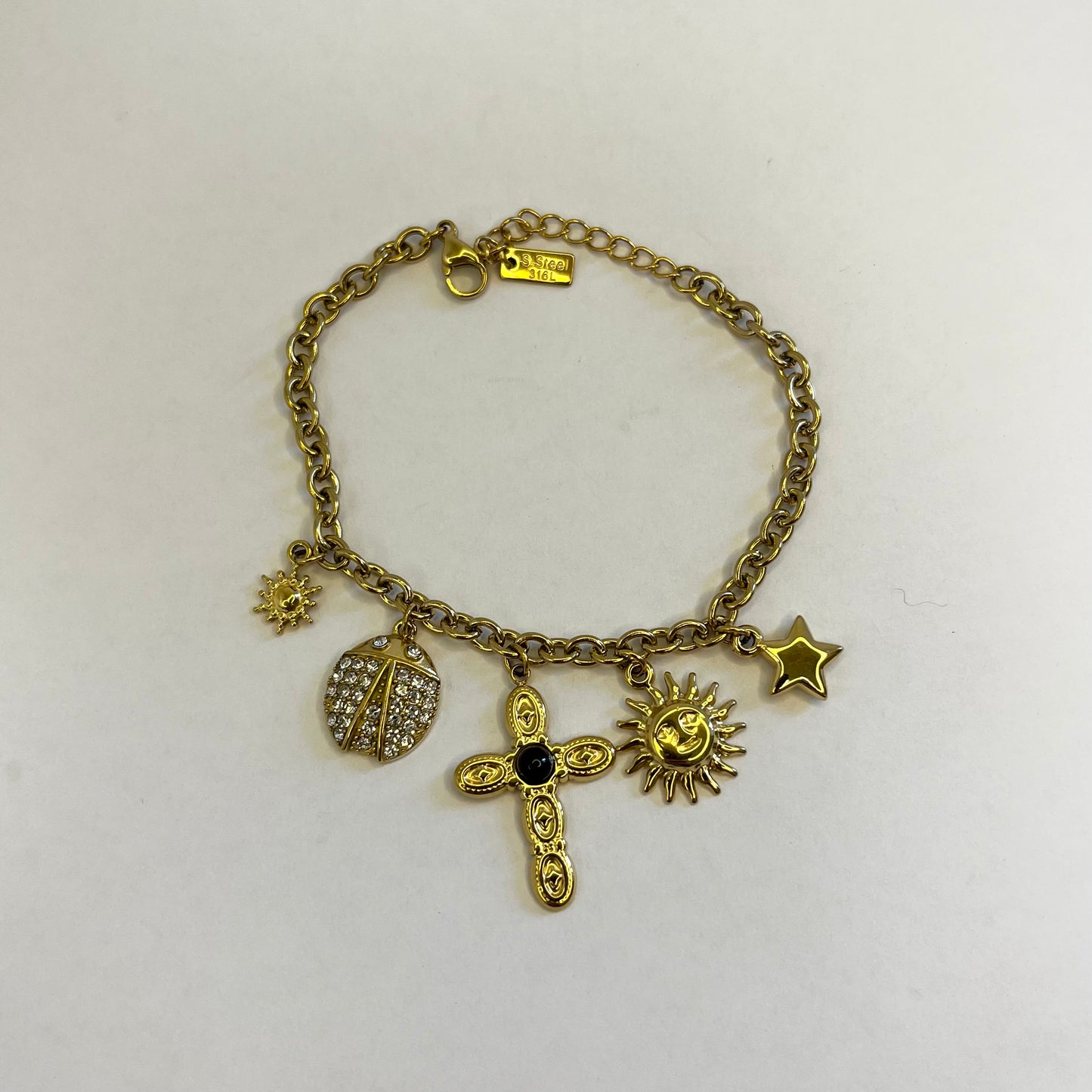 Bracciale Sole e Charm