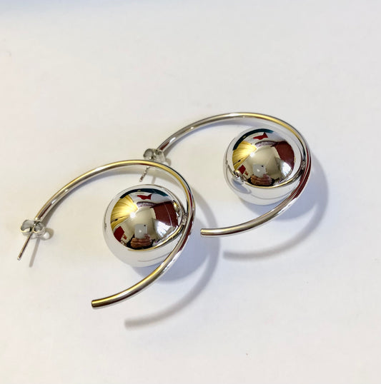 Orecchini Cerchio e Sfera