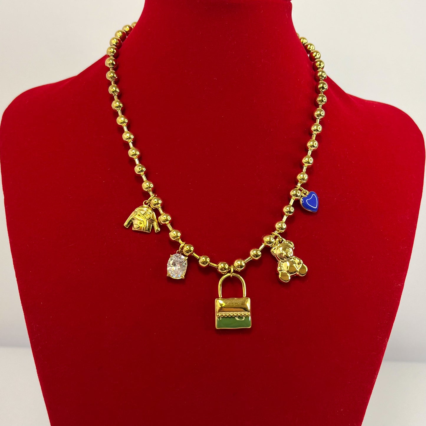 Collana Multicharm Teddy