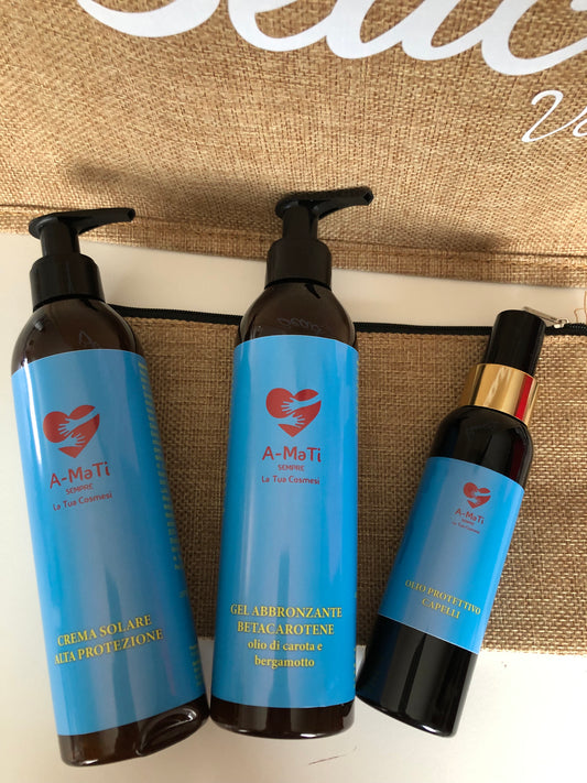 Solari Kit Completo Abbronzatura Perfetta Omaggio Borsa Mare