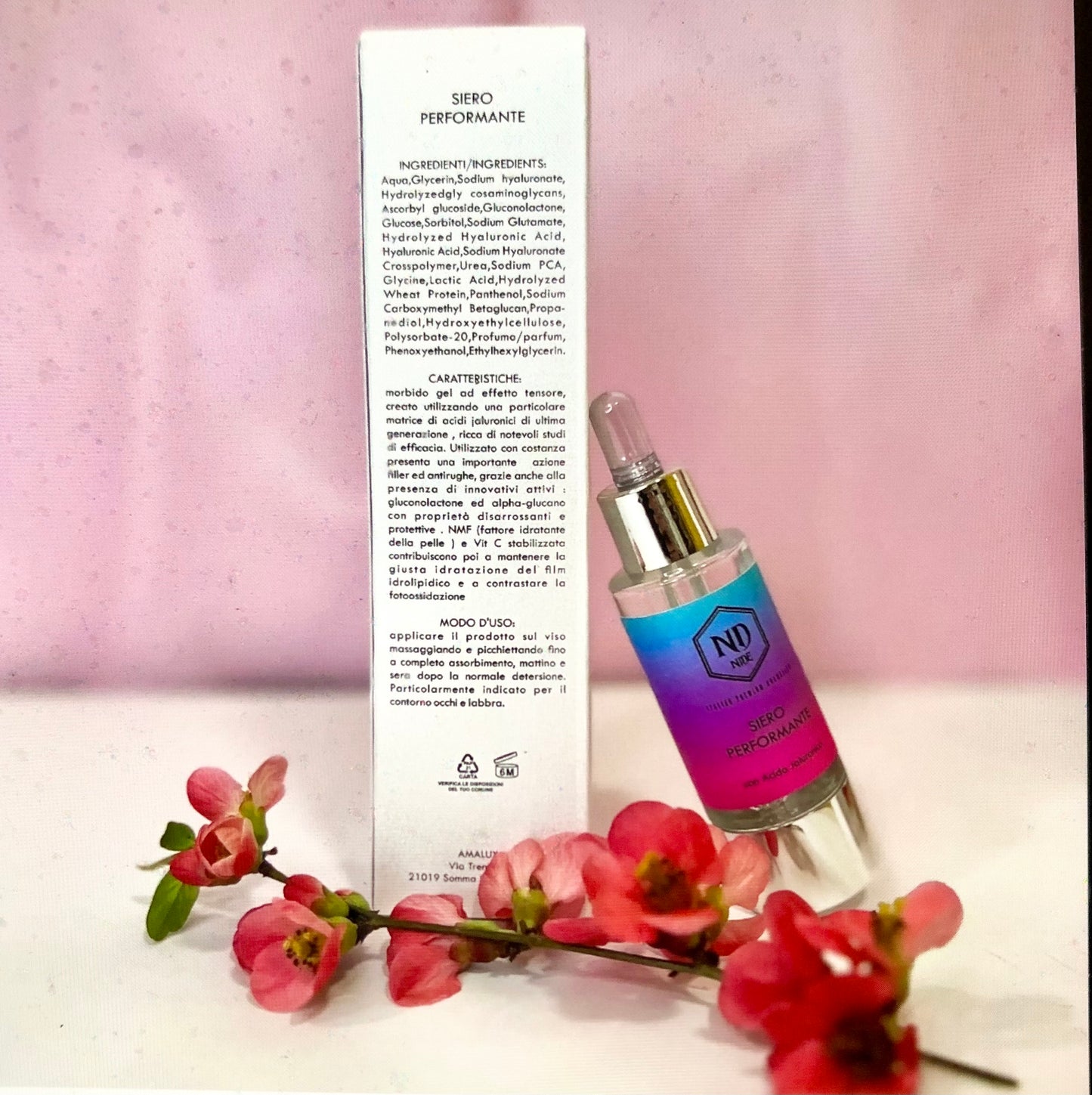 Siero Viso all’Acido Jaluronico- Idratazione intensa Pelle rimpolpata