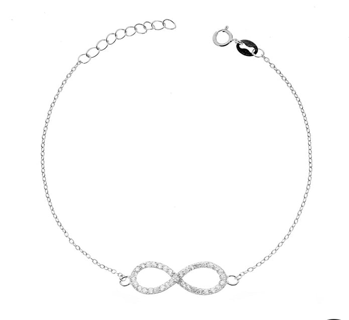 Argento Bracciale Infinito