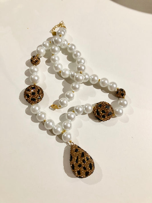 Collana Perle e Pendente
